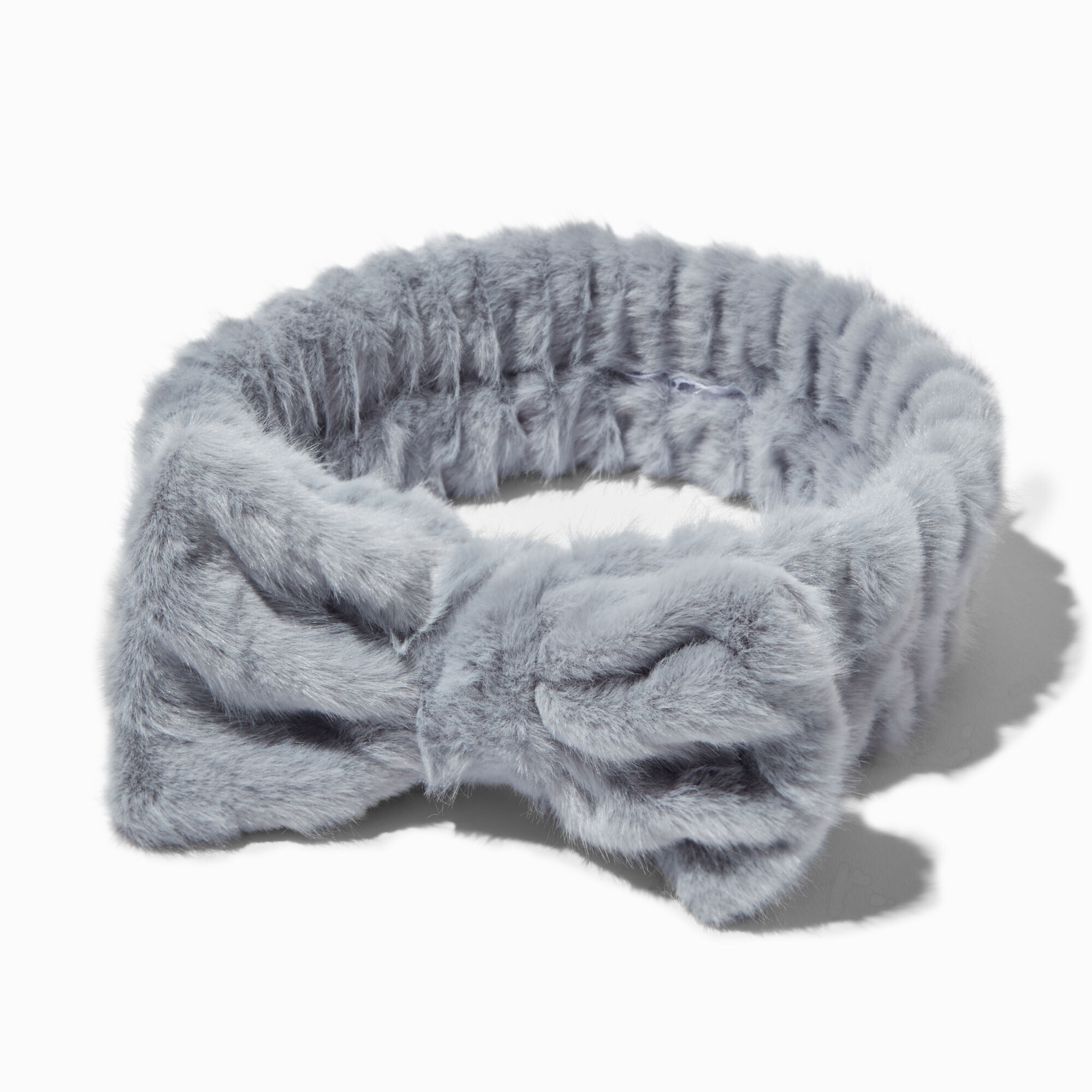 View Claires Makeup Bow Headwrap Gray information