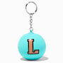 Initial Blue Stress Ball Keychain - L,