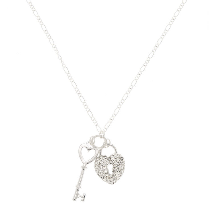 Silver Healing Stone Long Pendant Necklace,