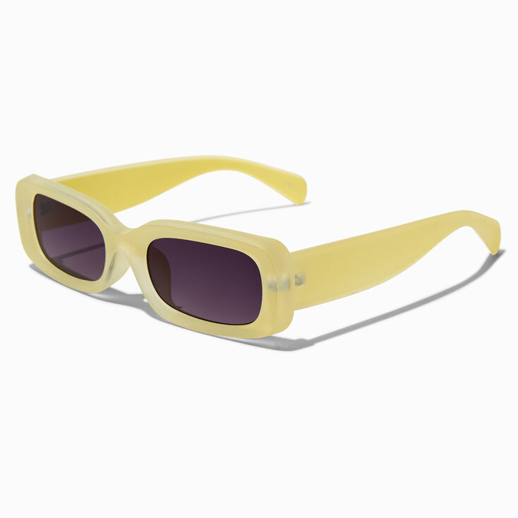 Yellow Rectangle Sunglasses,