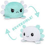 TeeTurtle&trade; Reversible Plushmates White &amp; Teal Axolotl,