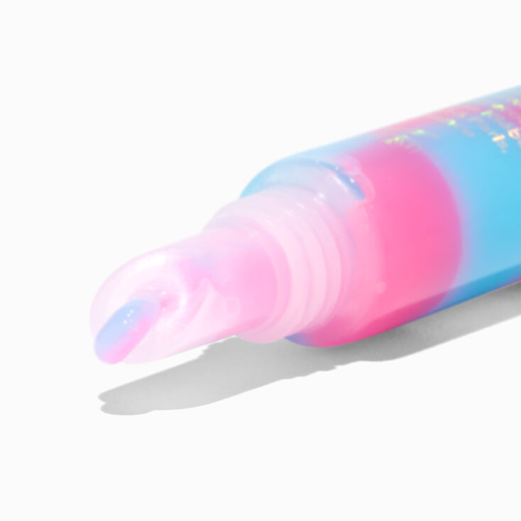 Pink &amp; Blue Checkered Lip Gloss Tube,