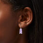 Silver 1&#39;&#39; Glow In The Dark Pastel Gummy Bear Drop Earrings - 3 Pack,