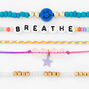 Breathe Novelty Beaded Stretch Bracelets - 5 Pack,