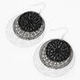 Mixed Metal 2.5&quot; Trio Round Filigree Drop Earrings,