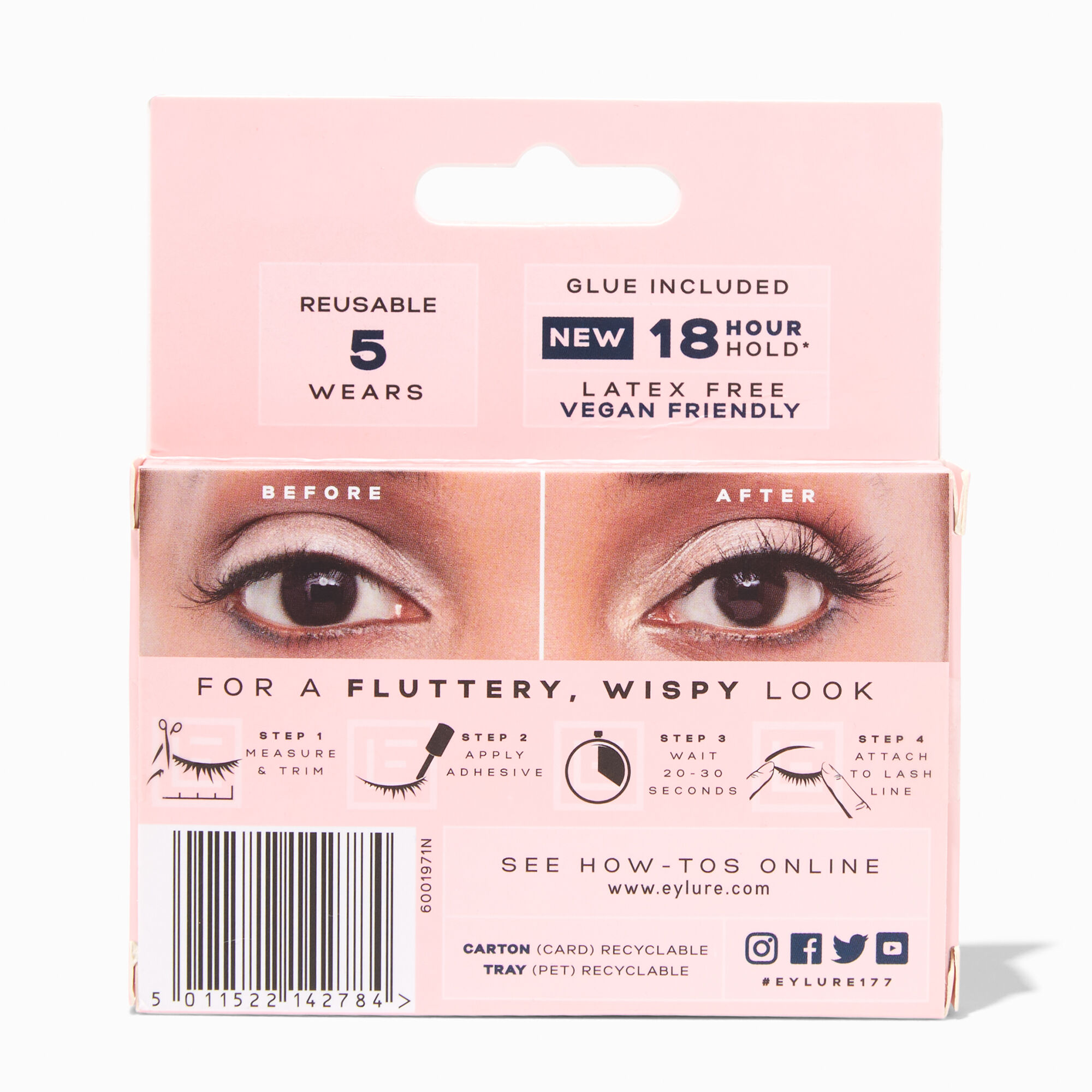 Eylure Fluttery Light False Lashes - No. 177,