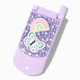 Claire&#39;s Club Purple Butterfly Bling Flip Phone Lip Gloss Set,