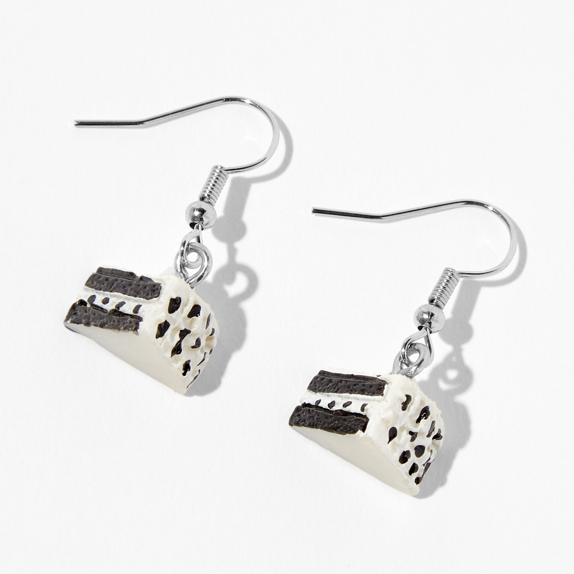 View Claires Chocolate Cake 05 Drop Earrings Silver information