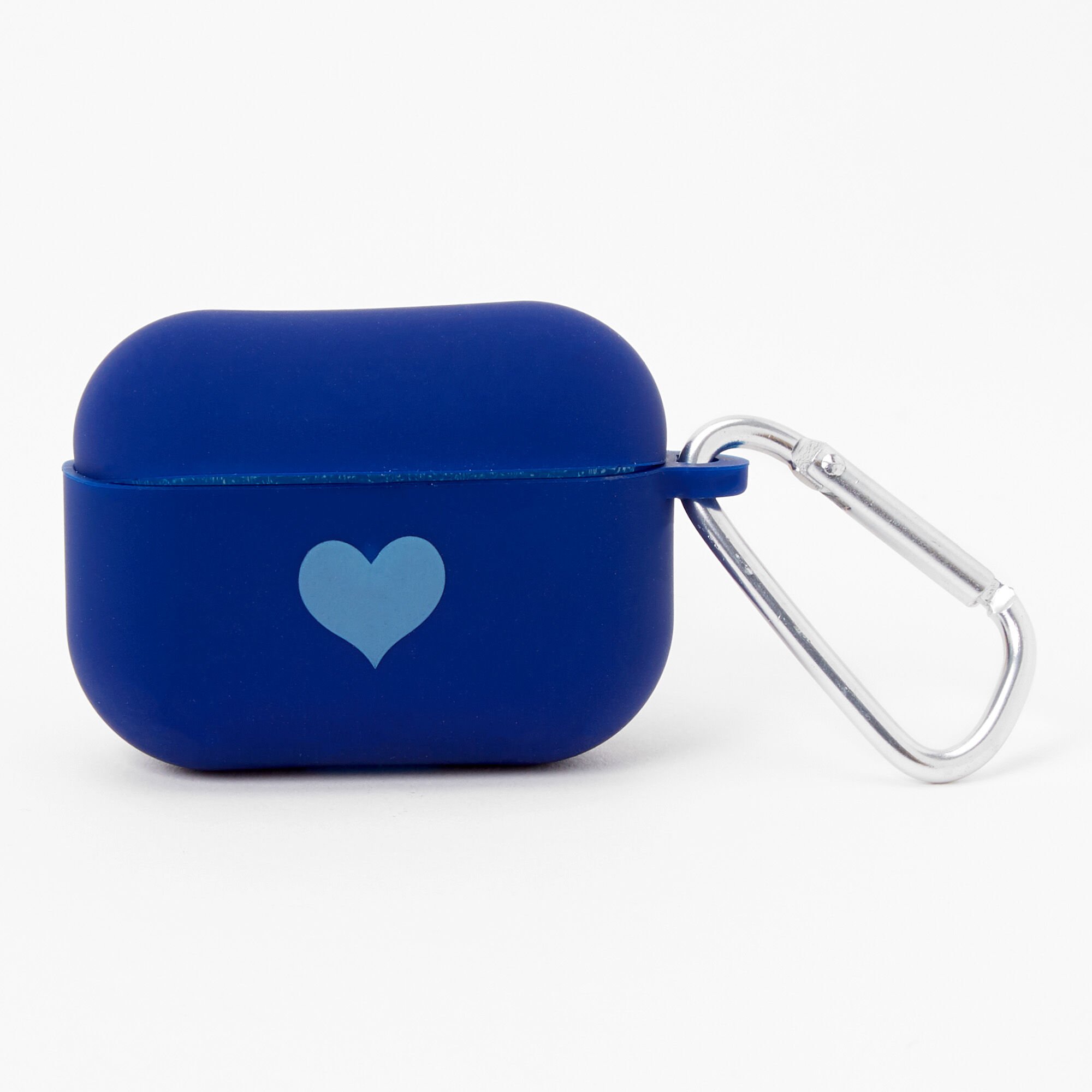 Navy Heart Silicone Earbud Case Cover - Compatible with Apple AirPods Pro®,