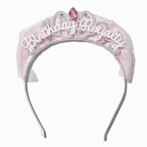 Serre-t&ecirc;te en tulle paillettes Birthday Royalty,