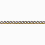 Gold-tone Stainless Steel Cubic Zirconia Tennis Bracelet,