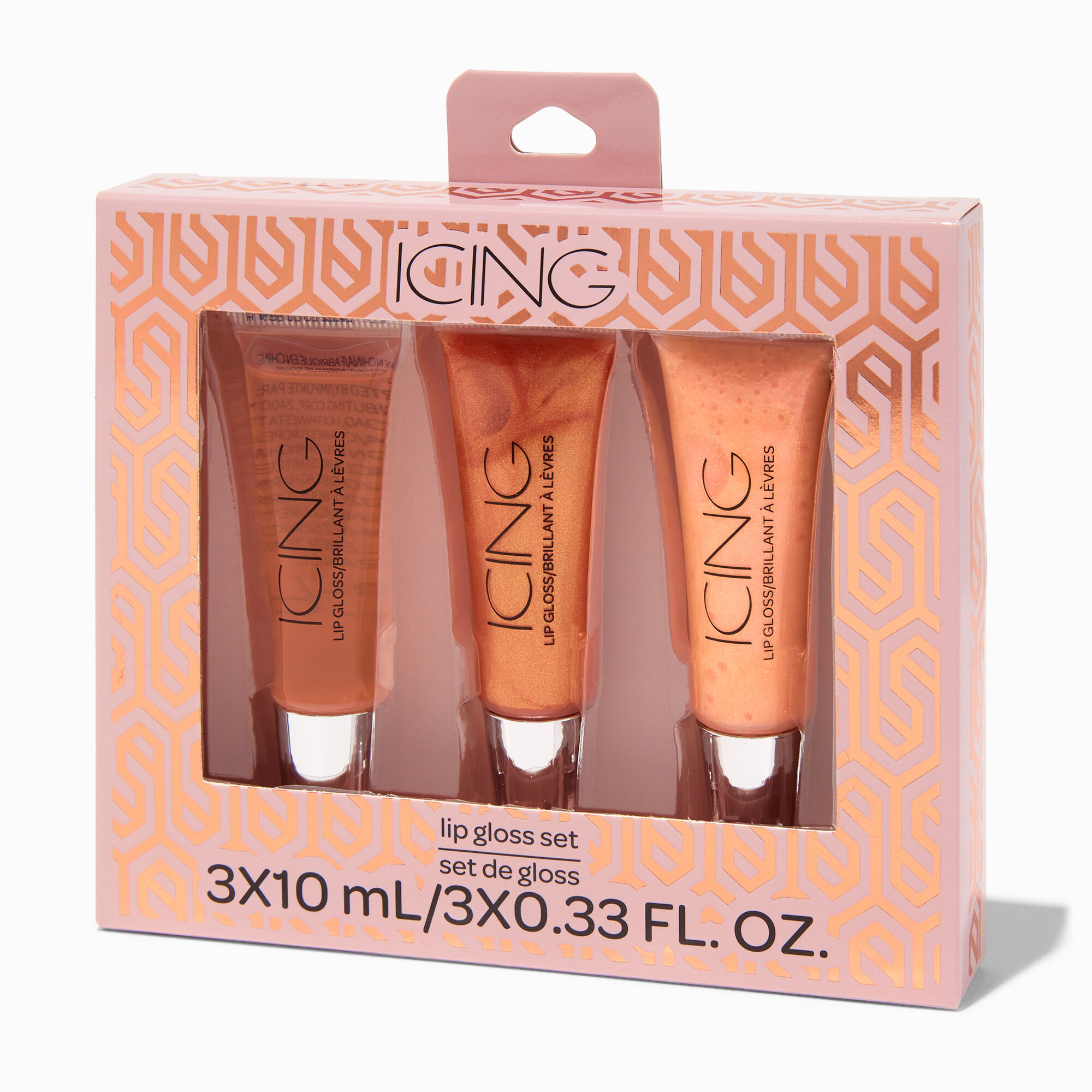 View Claires Bronze Shimmer Lip Gloss Set 3 Pack information