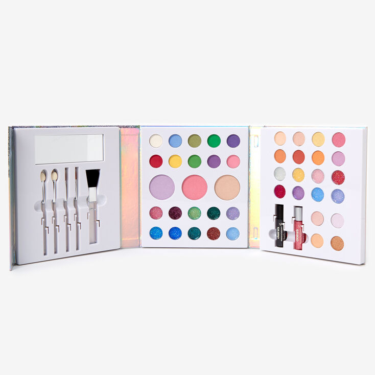 Holographic Pastel Rainbow 50 Piece Makeup Set,
