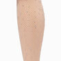 Rhinestone Nude Fishnet Tights - Size M/L,