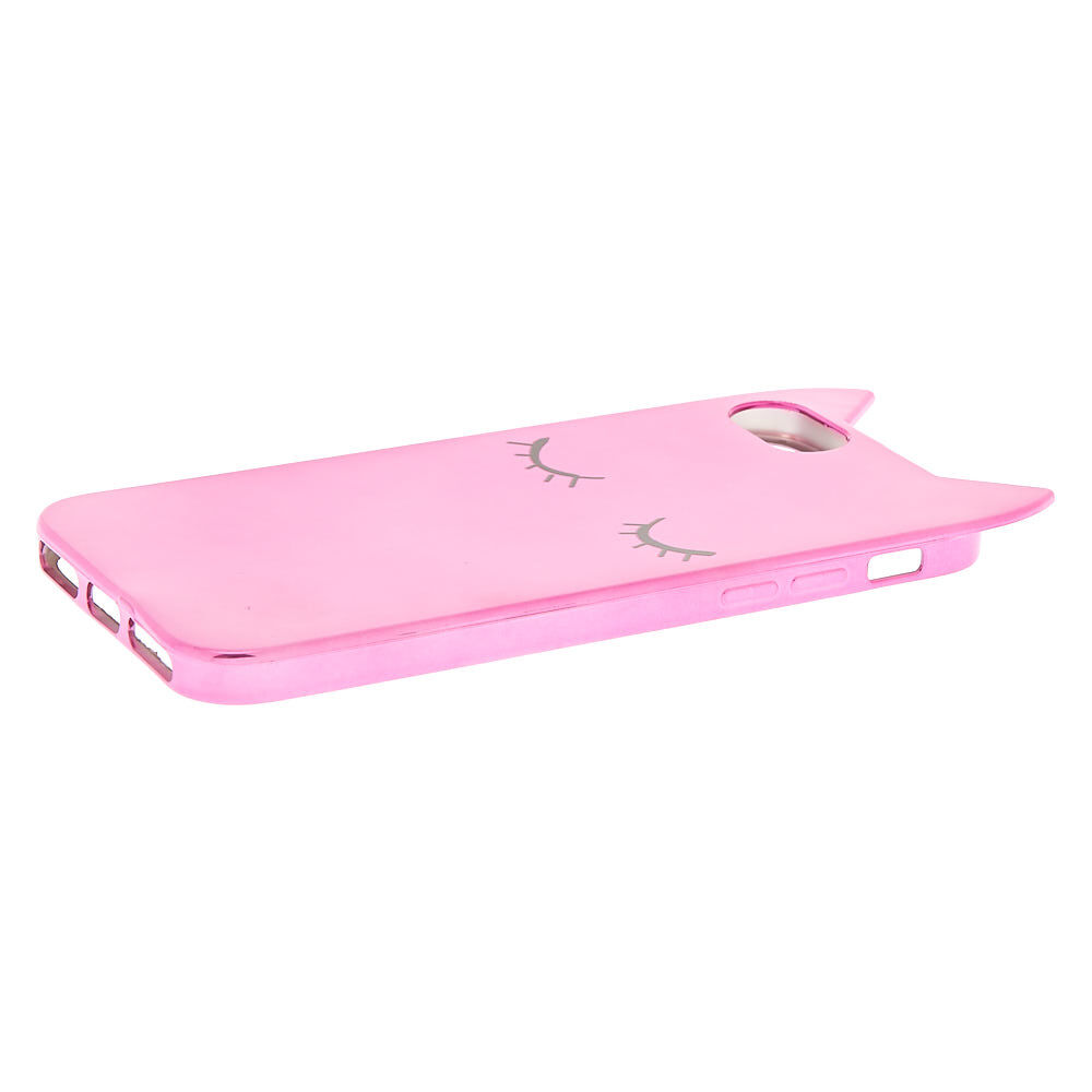 Metallic Purple Cat Phone Case - Fits iPhone 6/7/8/SE,