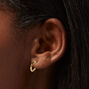 C LUXE by Claire&#39;s 14k Yellow Gold 12MM Hoop Earrings,