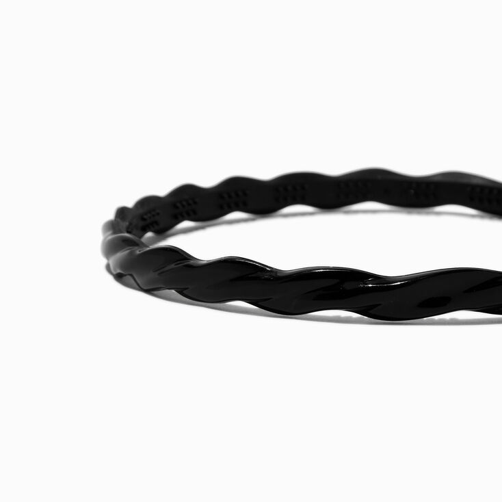 Black Twist Adjustable Headband,
