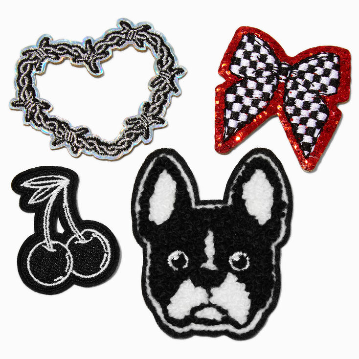 Edgy Heart Stick-On Patches - 4 Pack,