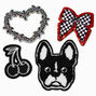 Edgy Heart Stick-On Patches - 4 Pack,