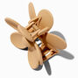 Matte Tan Flower Medium Hair Claw,