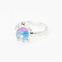 Glitter Ombre Sea Turtle Ring - Silver,