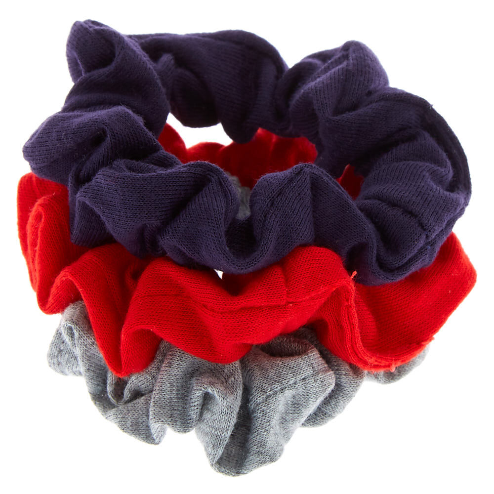 Claire's Club Small Old School Hair Scrunchies - 3 Pack,