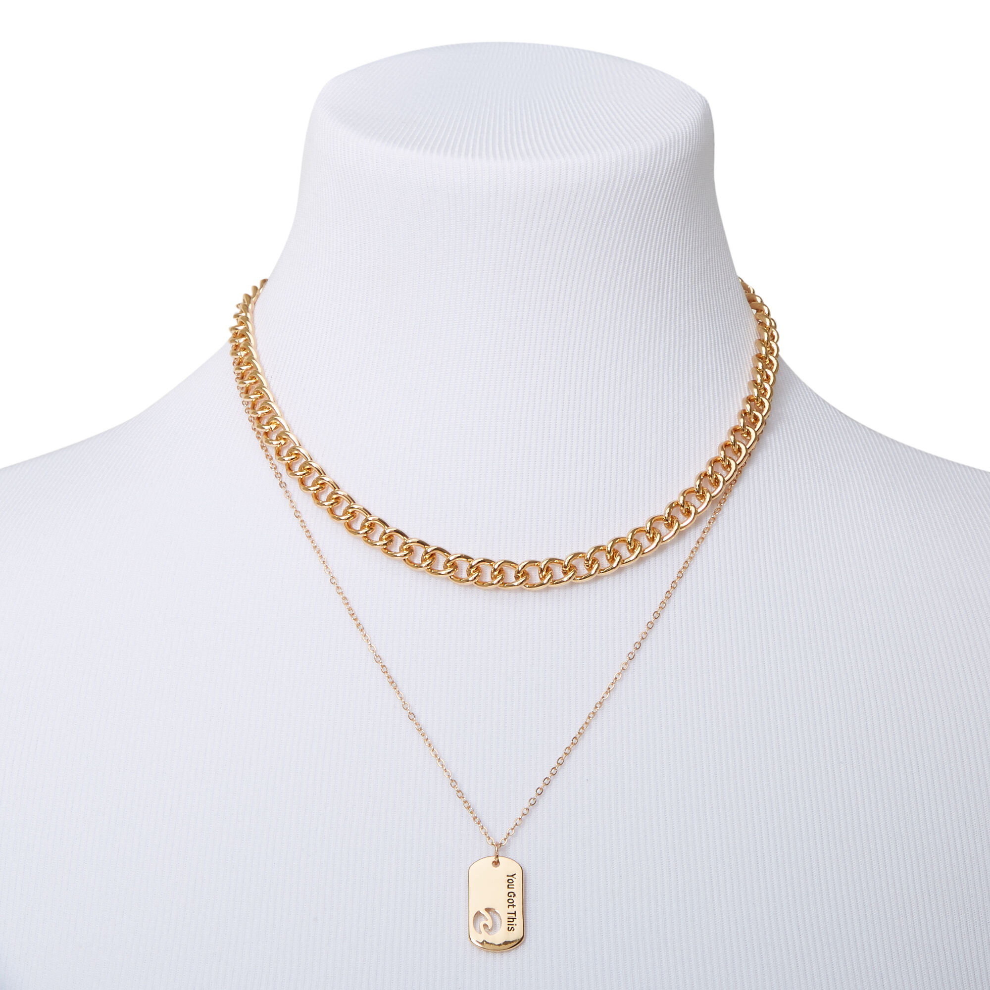 Sky Brown™ Gold Chain Choker Necklaces - 2 Pack,