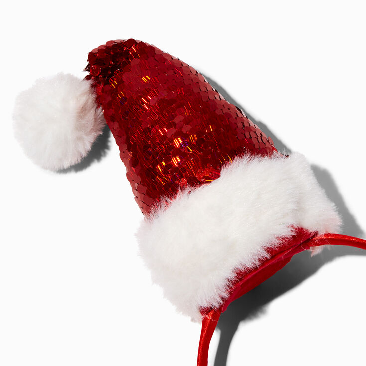 Sequin Santa Hat Headband,