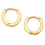 18ct Gold Plated 10MM Hoop Earrings,