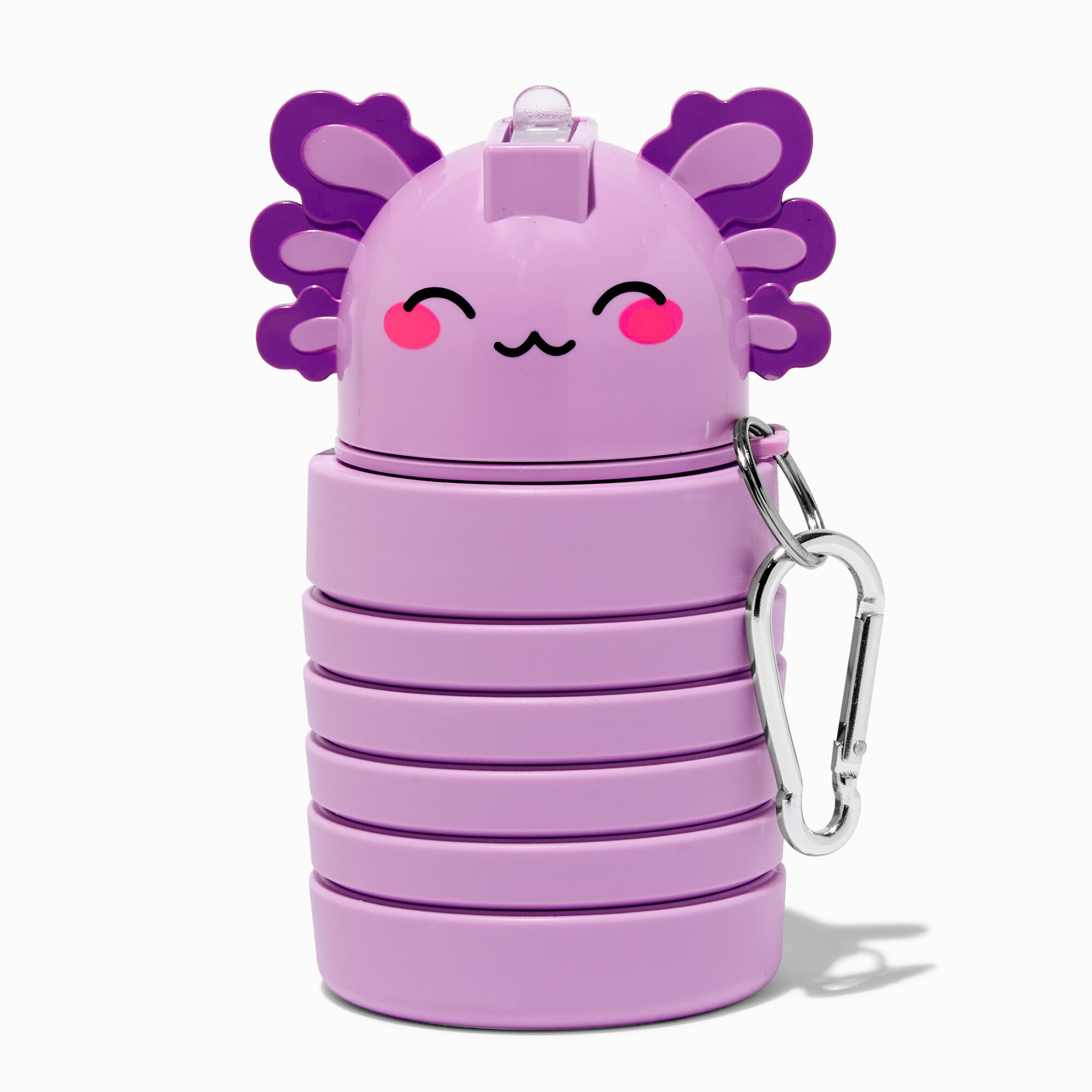 View Claires Collapsible Axolotl Water Bottle information