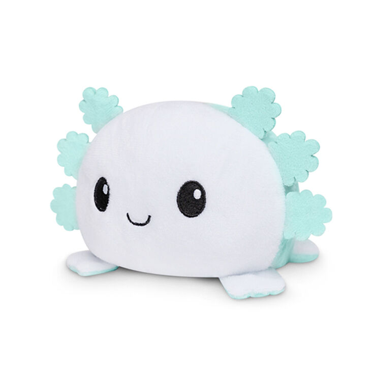 TeeTurtle&trade; Reversible Plushmates White &amp; Teal Axolotl,