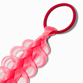 Pink &amp; Orange Braid Faux Hair Tie,