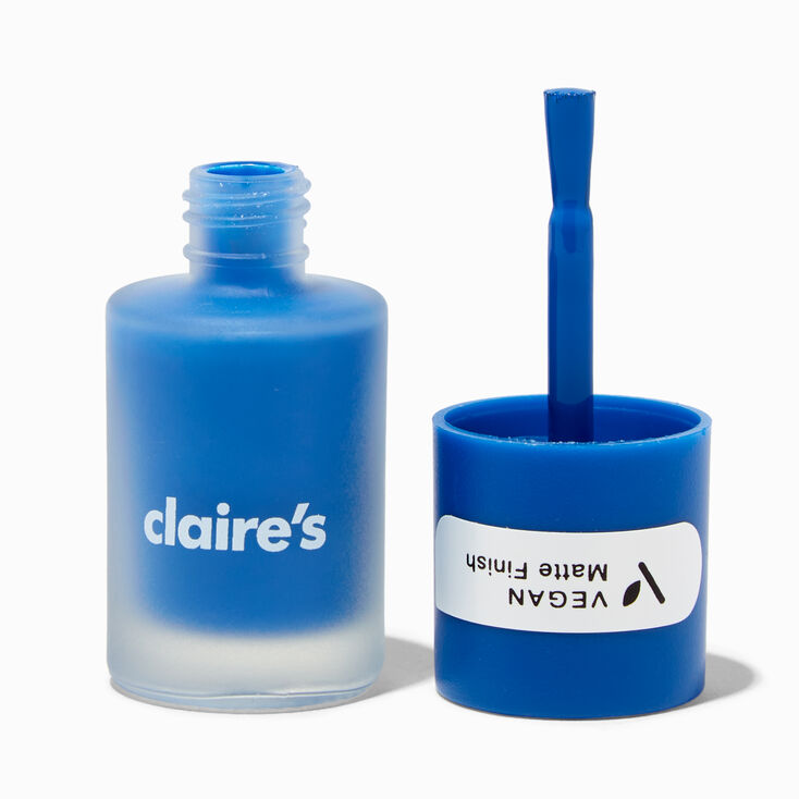 Vegan Matte Effect Nail Polish - True Blue,