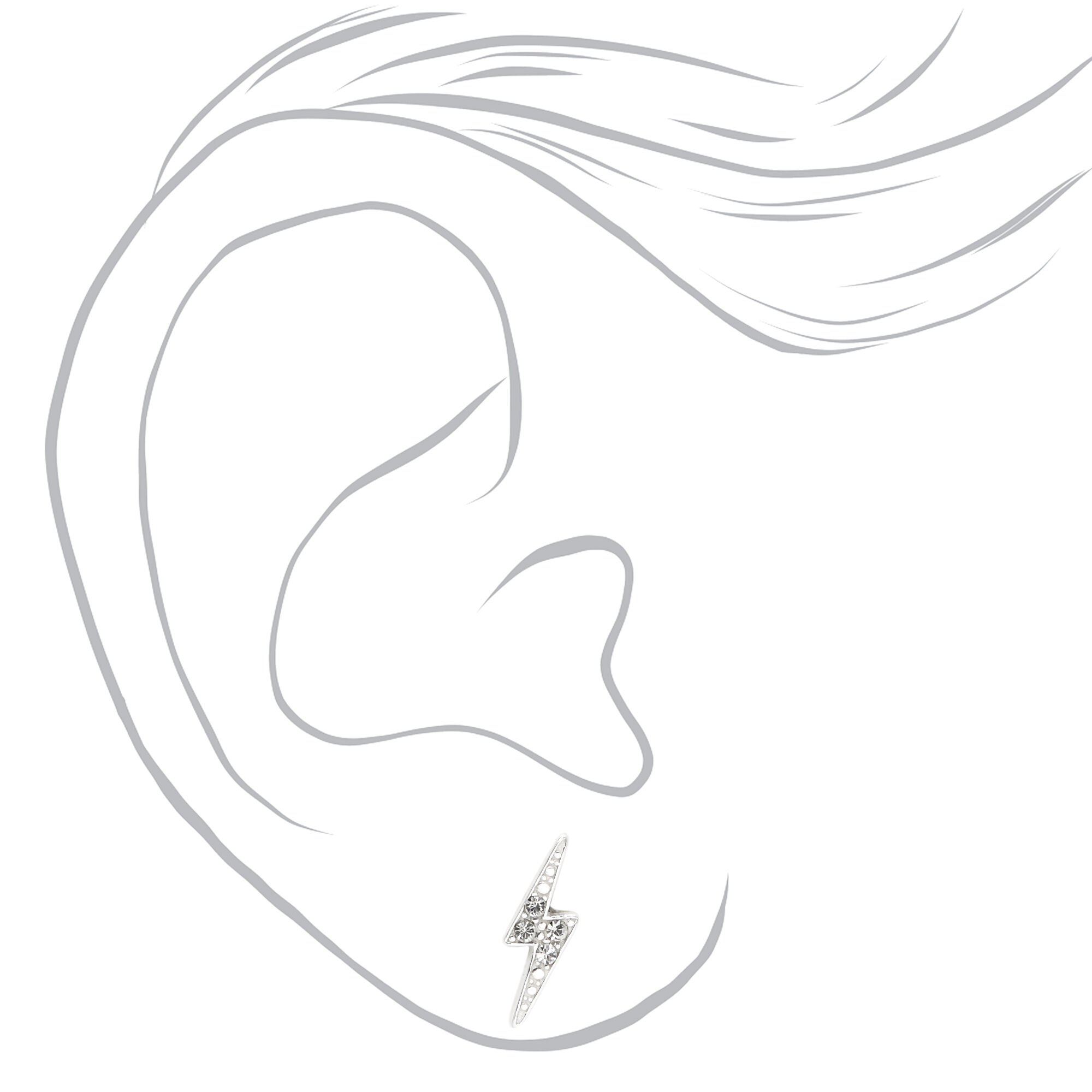 Claire's lightning sale bolt earrings
