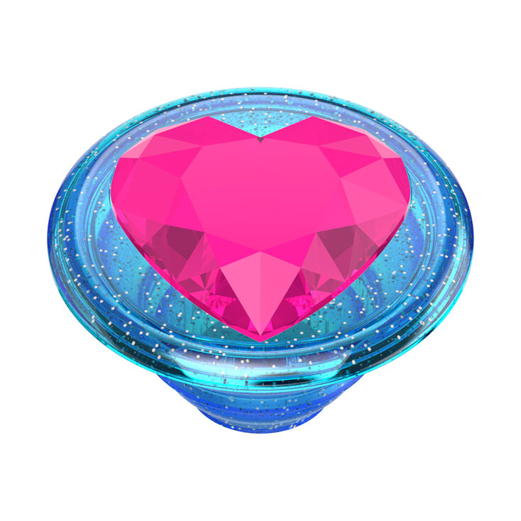 PopSockets&reg; PopGrip - Pink Gem Heart,
