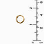 C LUXE by Claire&#39;s 18k Yellow Gold Plated 10MM Clicker Hoop Earrings,