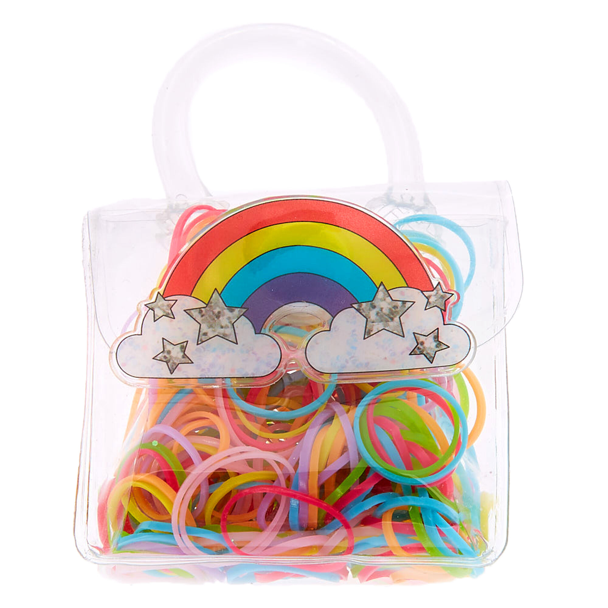 View Claires Club Hair Bobbles Bag Rainbow information