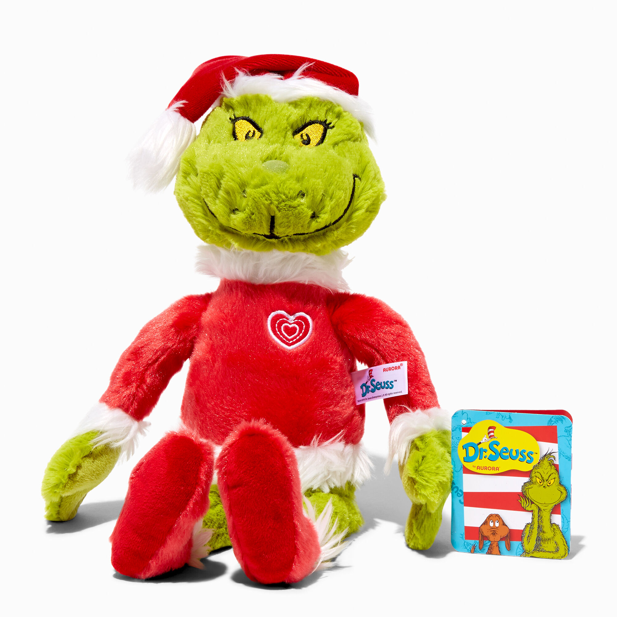 View Claires Dr Seuss The Grinch Santa 16 Plush Toy information