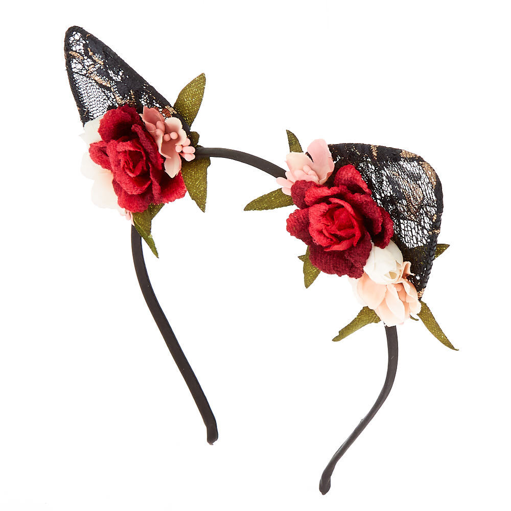 Floral cat sales ears
