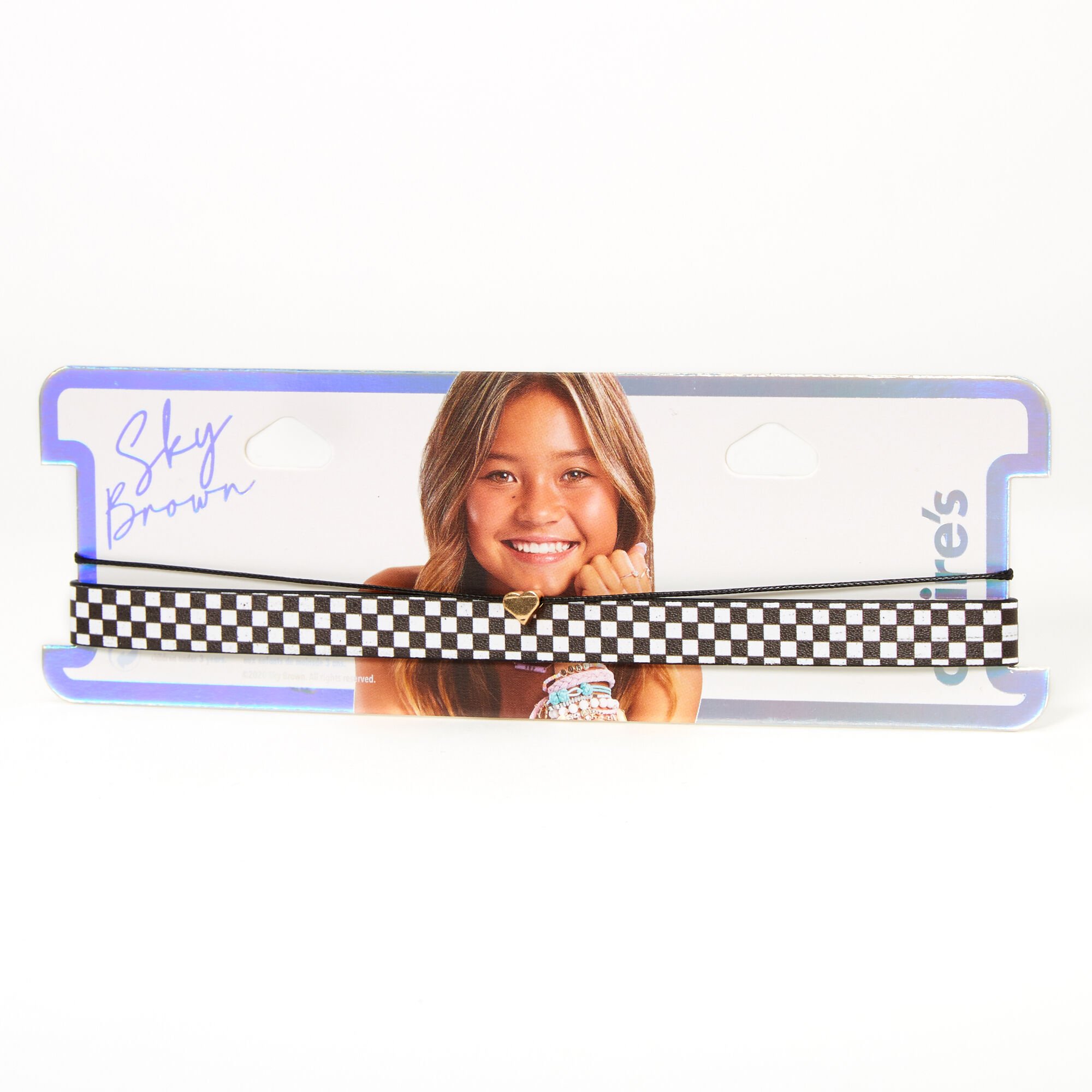 Sky Brown™ Checkered Choker Necklaces - 2 Pack,