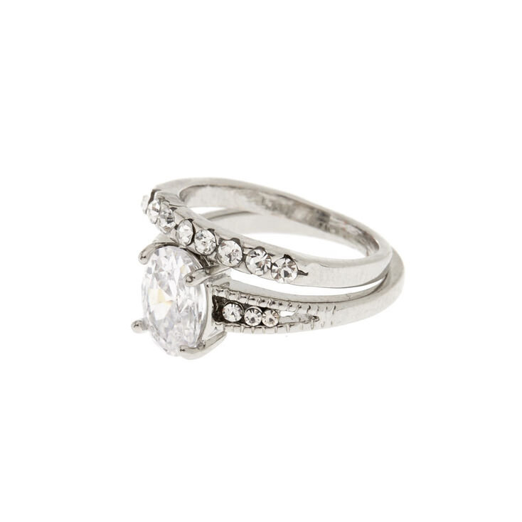 Oval Cut Vintage Ring Set | Claire's