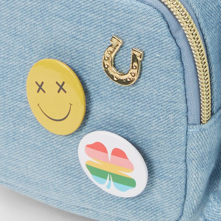 Lucky Denim Mini Flap Backpack,
