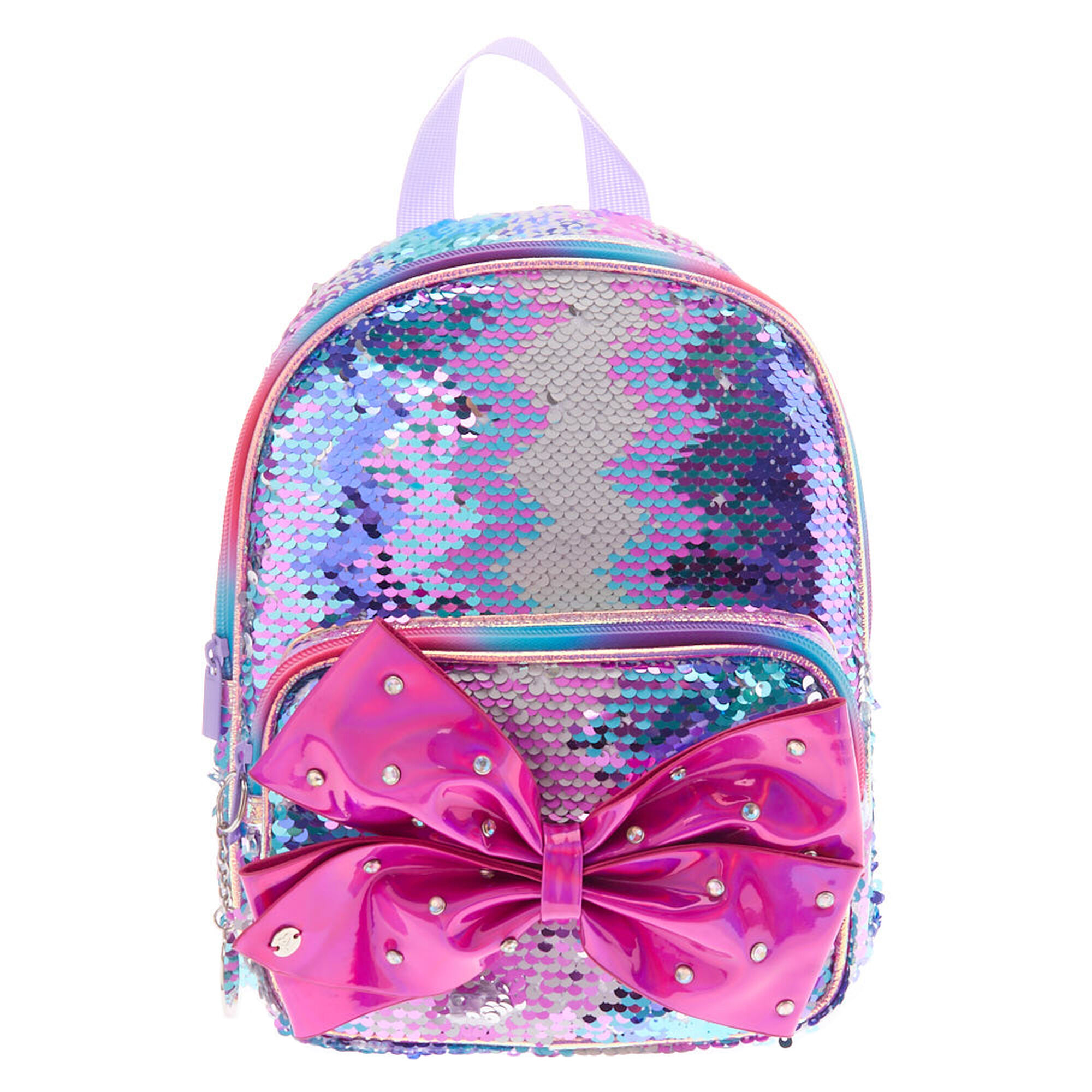Jojo siwa™ Reversible Sequins Mini Backpack – Pink | Claire's