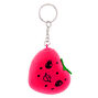 Strawberry Heart Stress Ball Keychain - Red,