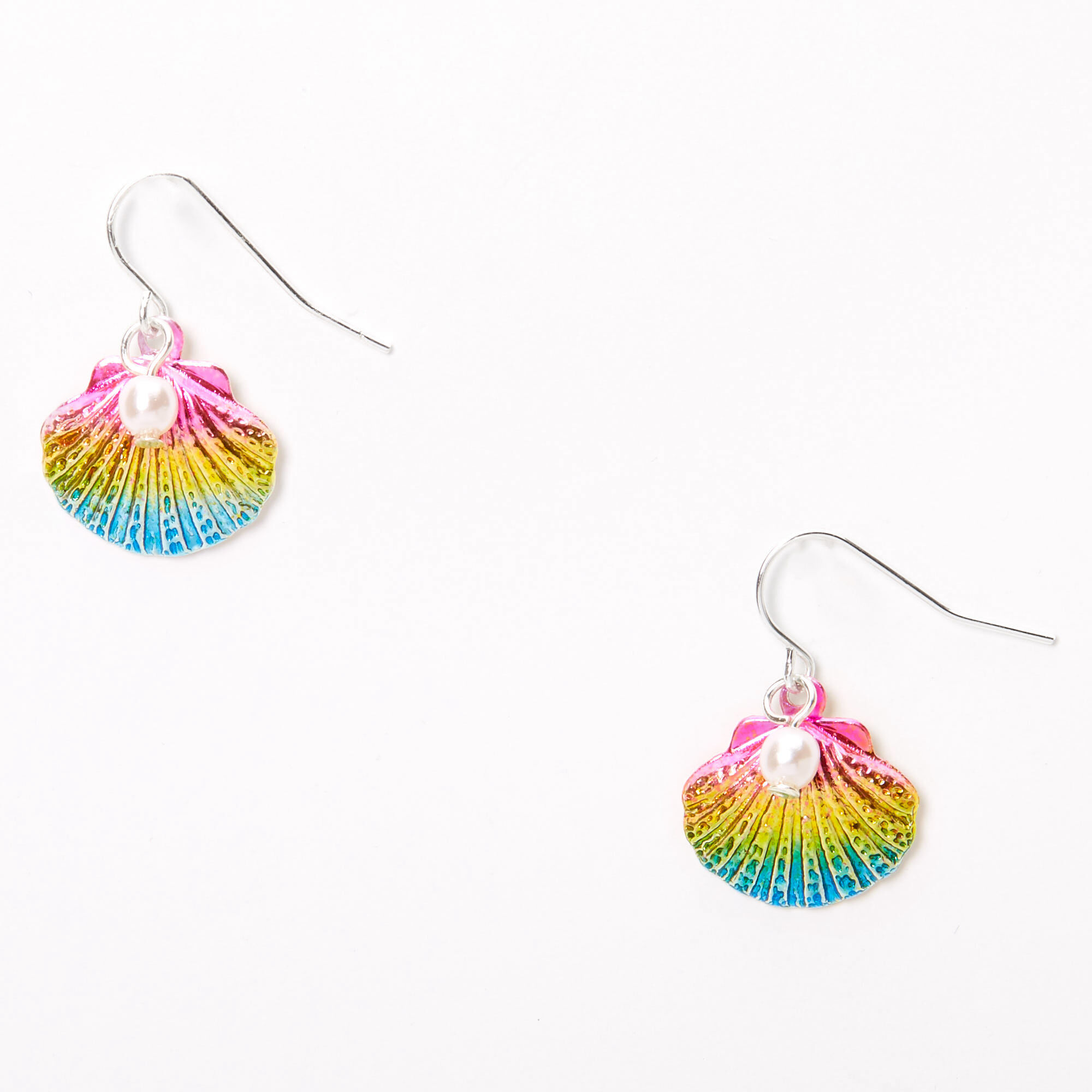 Details about   Lof of 6 Multi Color Dangle Earrings Sea Shell Pearl Flower Cherry Hoop Daisy 