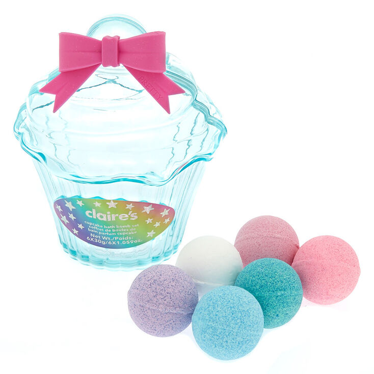 Lot de 6 bombes de bain cupcake,