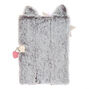 Avery the Owl Lock Plush Diary - Grey,