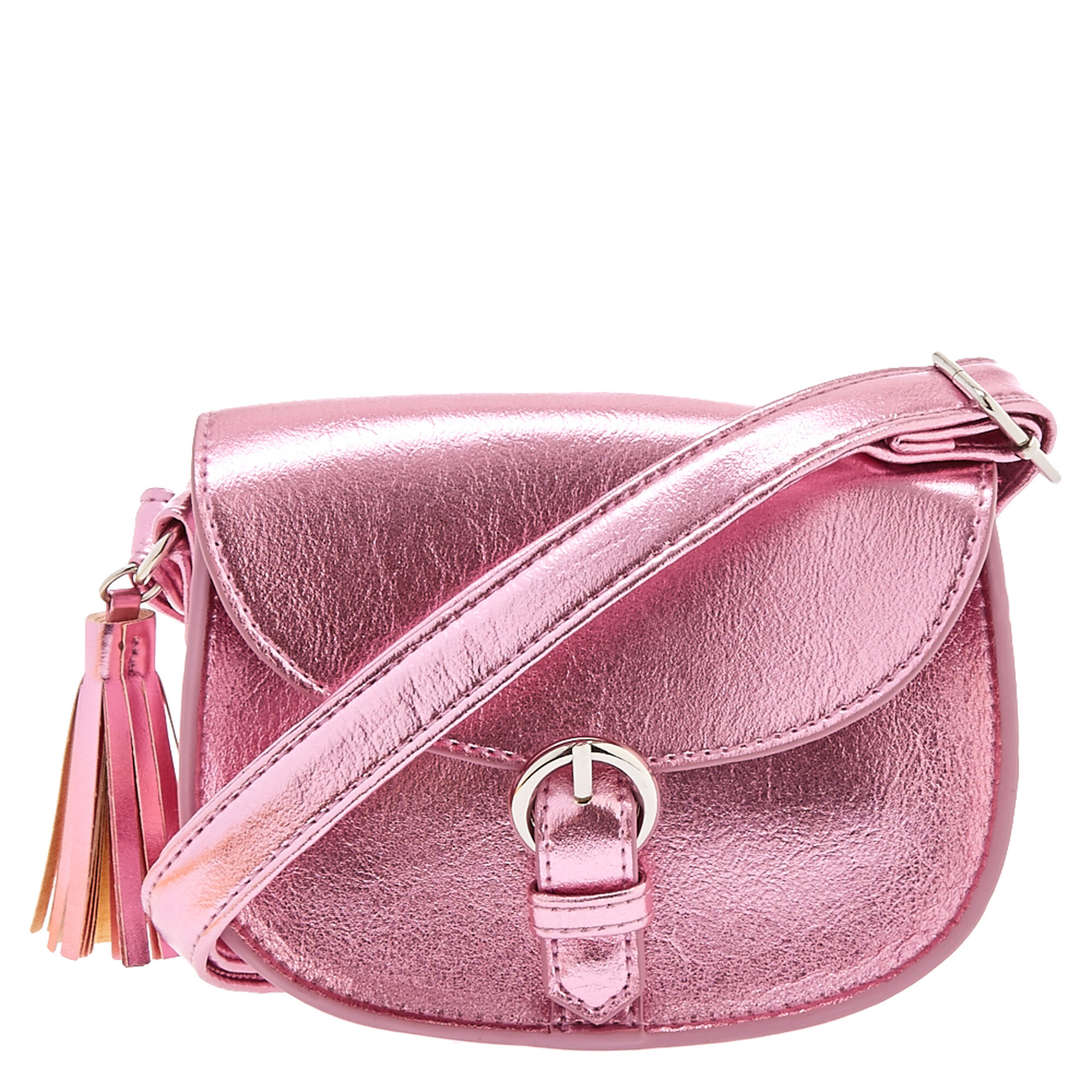 Metallic Pink Crossbody Bag | Claire&#39;s