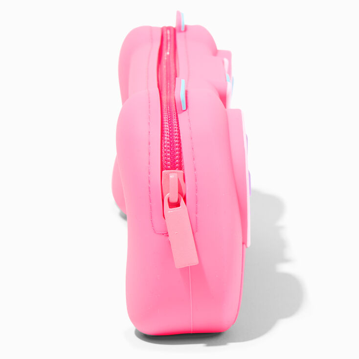Pink Video Game Controller Jelly Pencil Case,