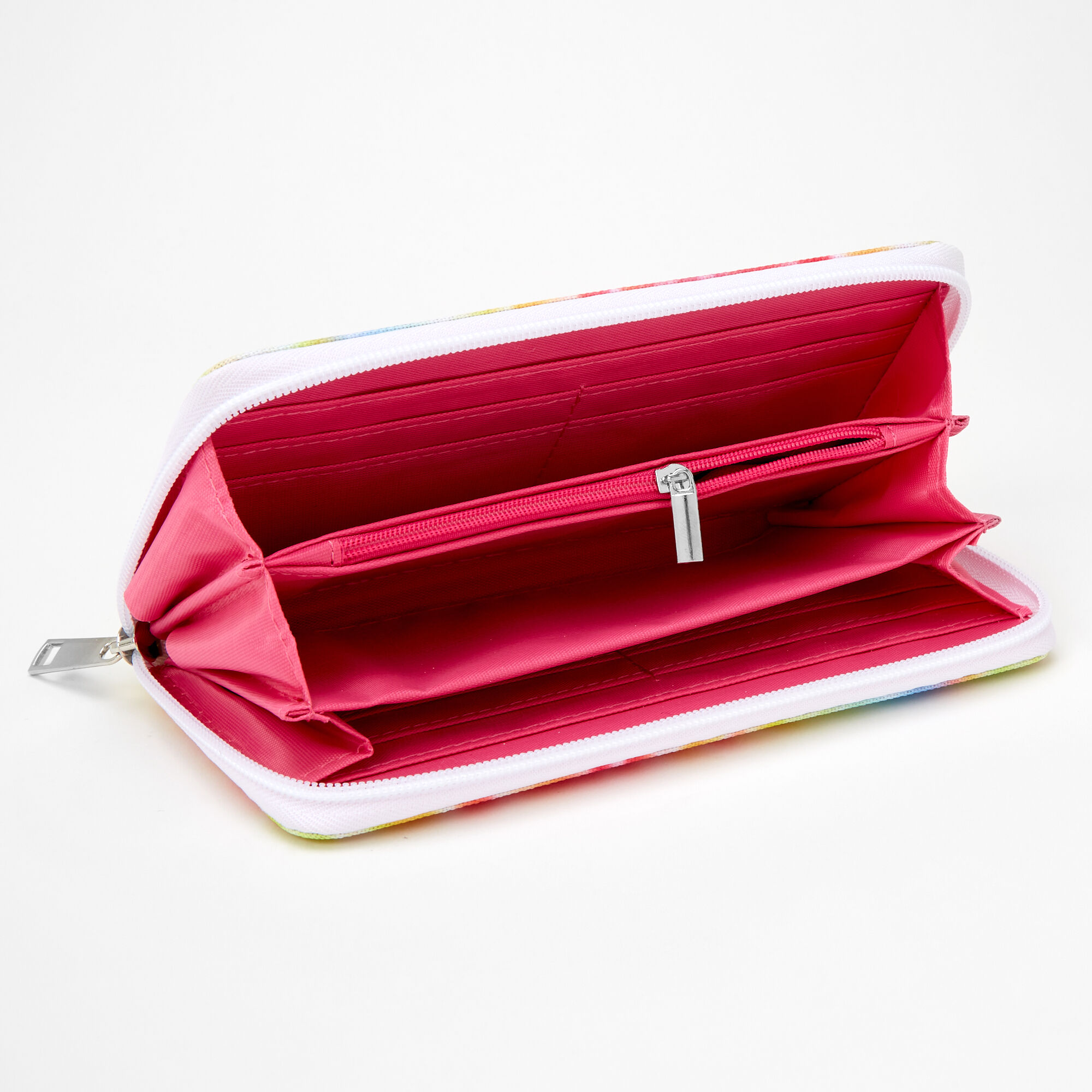 Neon Rainbow Tie Dye Spiral Wristlet,